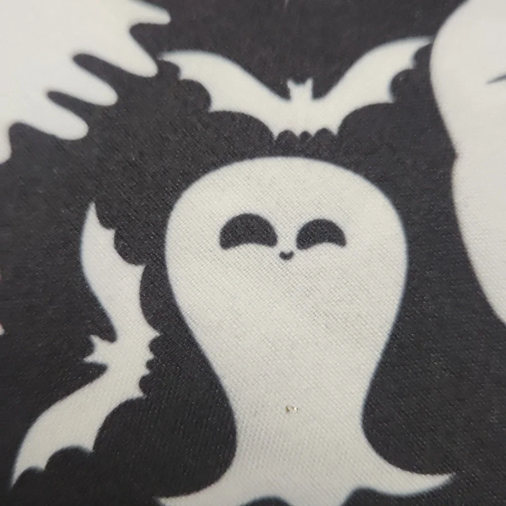 Ghost Print Pet Bandana, Black & White